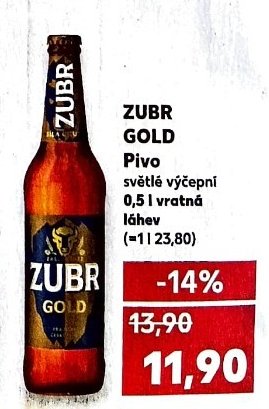 Zubr Gold Pivo