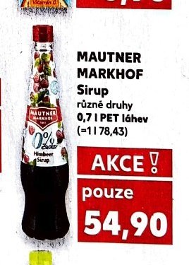 Mautner Markhof sirup