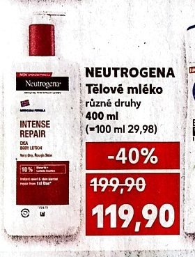 NEUTROGENA Tělové mléko různé druhy 400 ml