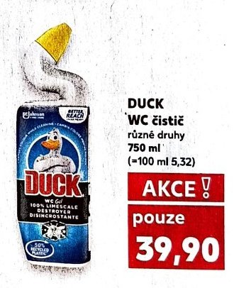 DUCK WC čistič - Kaufland aktualniletaky.eu