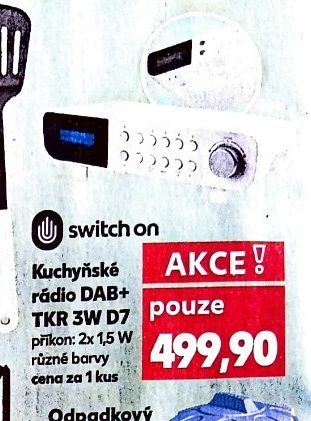 Kuchyňské rádio DAB+ TKR 3W D7