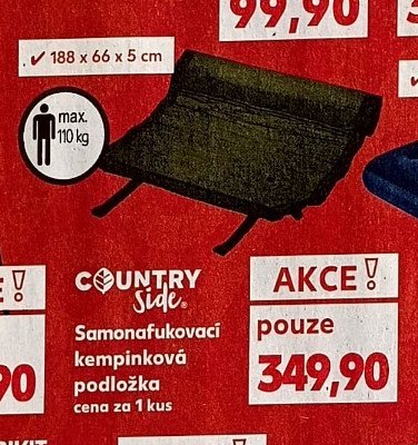 Country Side Samonafukovací kempinková podložka