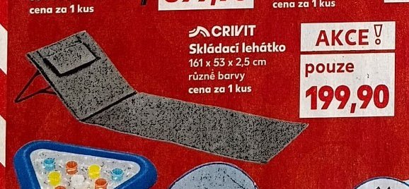 Crivit Skládací lehátko