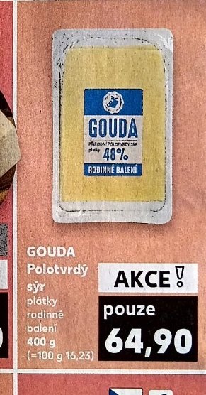 Gouda Polotvrdý sýr