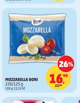 MOZZARELLA BONI 220/125 g