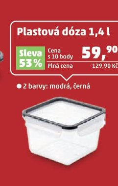 Plastová dóza 1,4 l