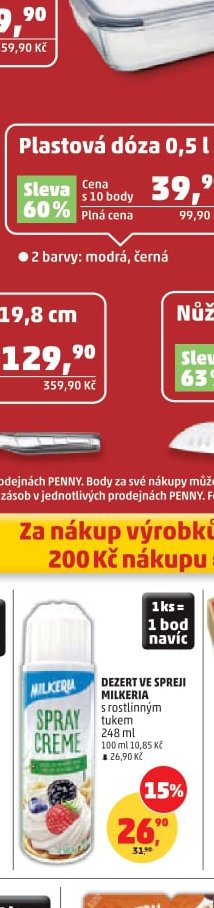 Dezert ve spreji Spray Creme