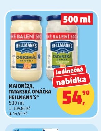 MAJONÉZA, TATARSKÁ OMÁČKA HELLMANN'S