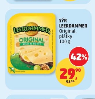 SÝR LEERDAMMER Original, plátky