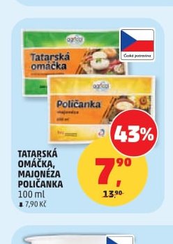 TATARSKÁ OMÁČKA, MAJONÉZA POLIČANKA