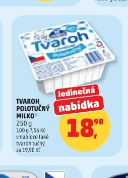 TVAROH POLOTUČNÝ MILKO