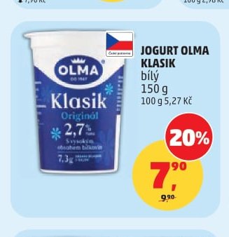 JOGURT OLMA KLASIK bílý