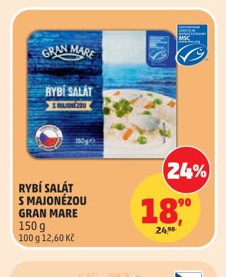 RYBÍ SALÁT S MAJONÉZOU GRAN MARE 150 g