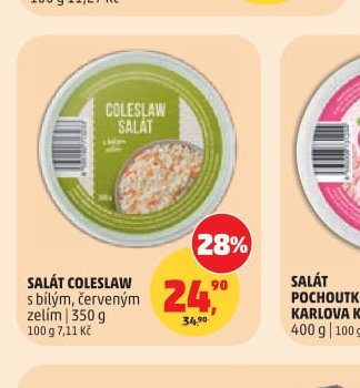 SALÁT COLESLAW s bílým, červeným zelím 350 g