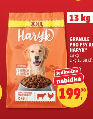 Granule pro psy XXL Haryk 13 kg