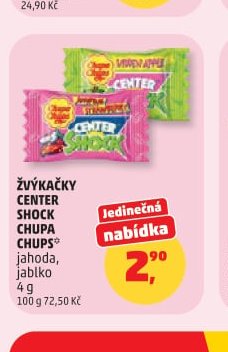 Žvýkačky Center Shock Chupa Chups