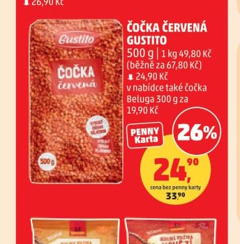 Čočka červená Gustito