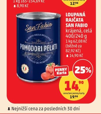 Loupaná rajčata San Fabio