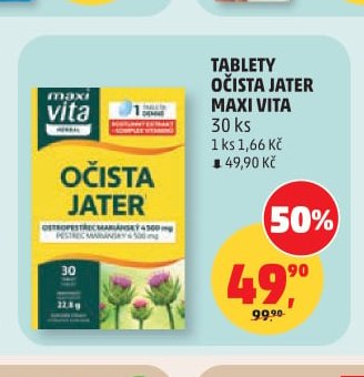 Tablety Očista jater Maxi Vita