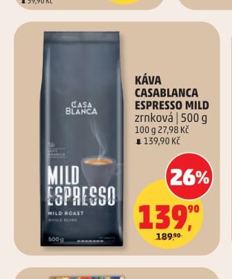 KÁVA CASABLANCA ESPRESSO MILD