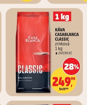KÁVA CASABLANCA CLASSIC zrnková