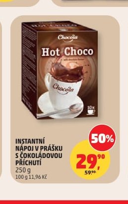 INSTANTNÍ NÁPOJ S ČOKOLÁDOVOU PŘÍCHUTÍ