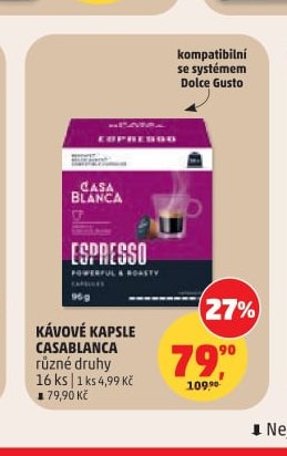 KÁVOVÉ KAPSLE CASABLANCA
