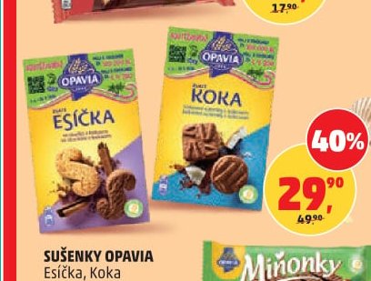 Sušenky Opavia Esíčka, Koka