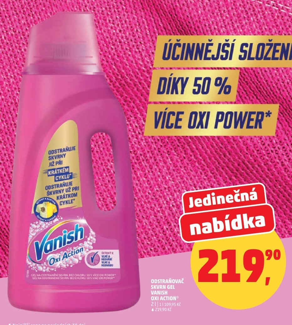 Odstraňovač skvrn gel Vanish Oxi Action