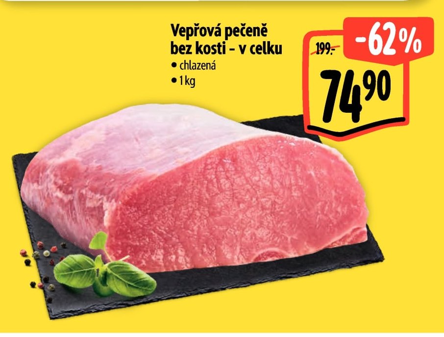 Vepřová pečeně bez kosti - v celku