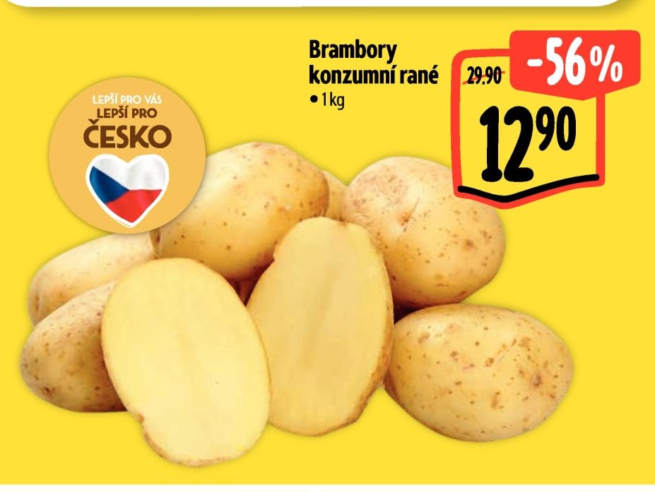 Brambory konzumní rané
