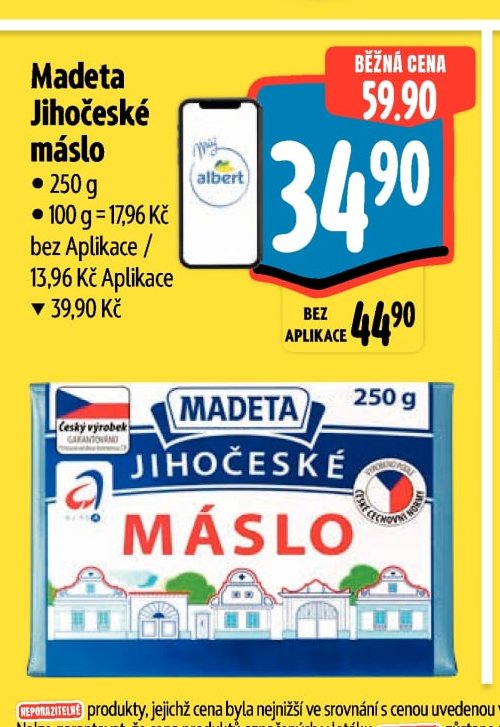 Madeta Jihočeské máslo