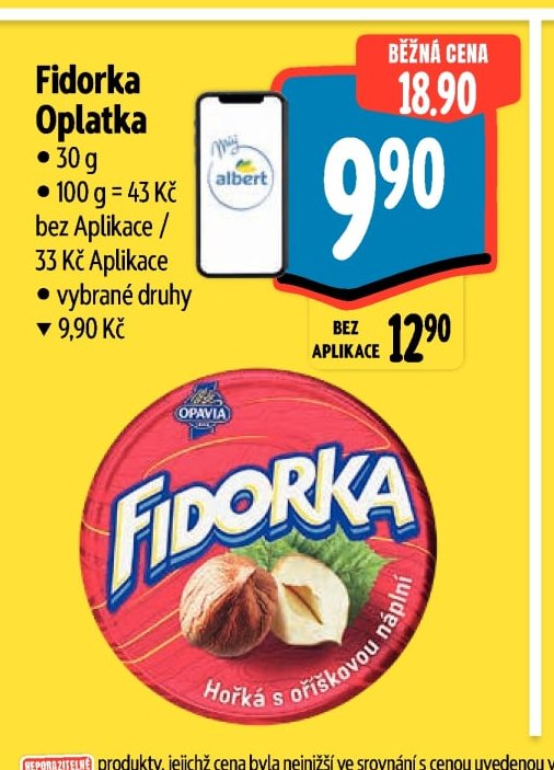 Fidorka Oplatka 30 g