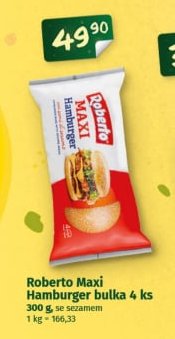 Roberto Maxi Hamburger bulka 4 ks