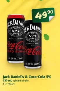Jack Daniel's & Coca-Cola 5%