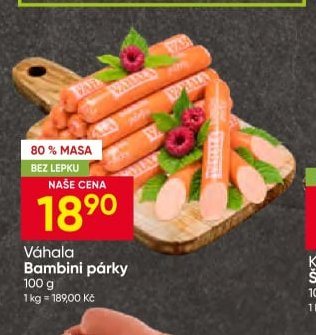 Váhala Bambini párky