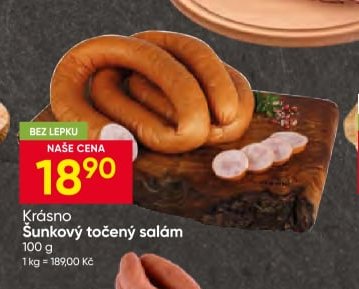 Krásno Šunkový točený salám