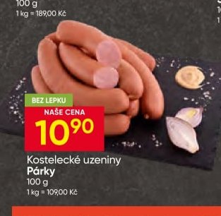 Kostelecké uzeniny Párky