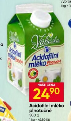 Acidofilní mléko plnotučné