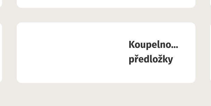 Koupelno... předložky