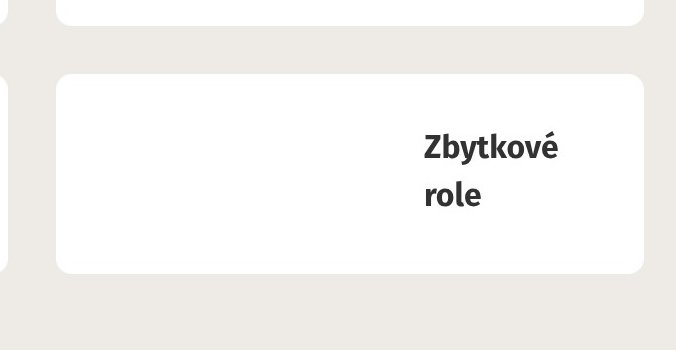 Zbytkové role
