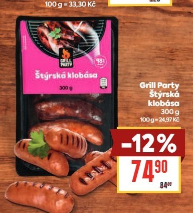 Grill Party Štýrská klobása