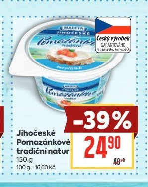 Jihočeské Pomazánkové tradiční natur