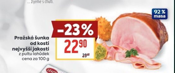 Pražská šunka od kosti nejvyšší jakosti