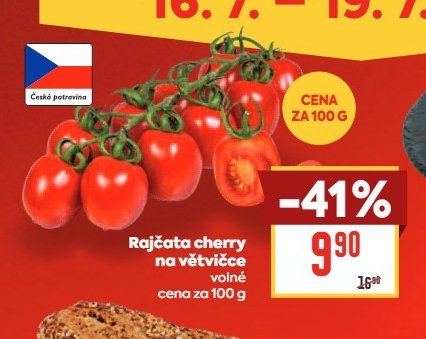 Rajčata cherry na větvičce