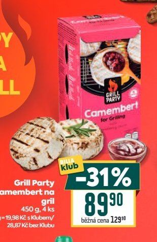 Grill Party Camembert na gril