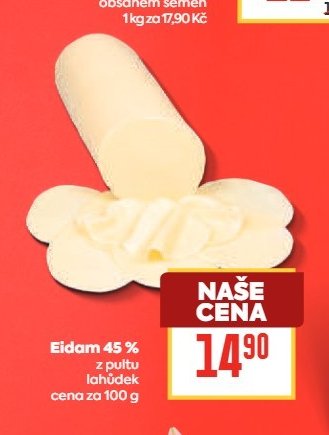 Eidam 45% z pultu lahůdek