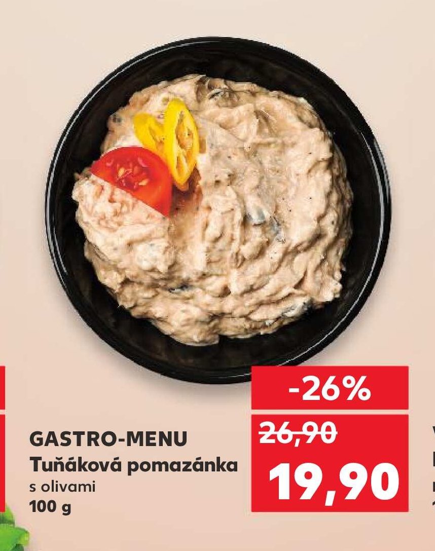 GASTRO-MENU Tuňáková pomazánka s olivami