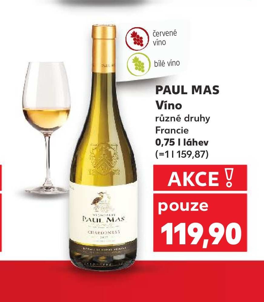 PAUL MAS Víno různé druhy Francie 0,75 l