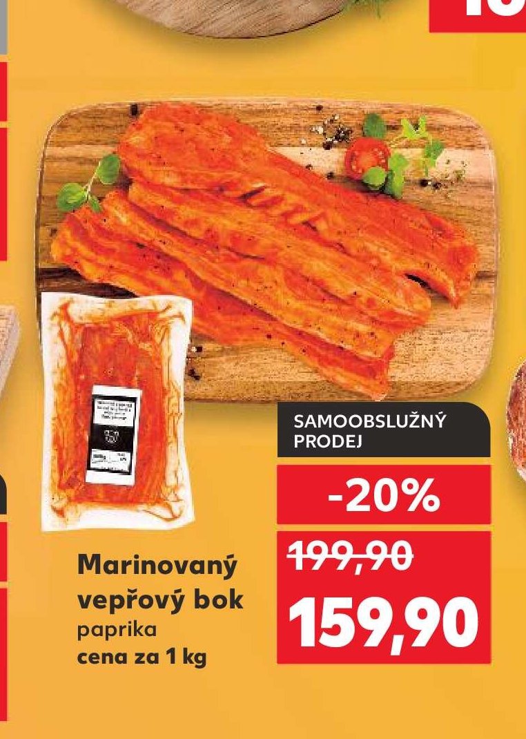 Marinovaný vepřový bok paprika